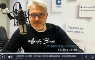 Agustín Bravo nos entrevista en Cadena Cope Sevilla